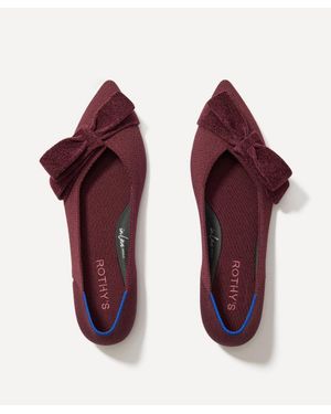 Rothy's Bow Point Ii Flats - Purple