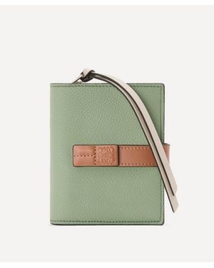 Loewe Leather Zip Wallet - Green