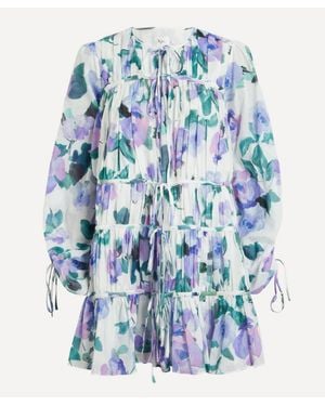 Aje. Clover Mini Dress - Blue