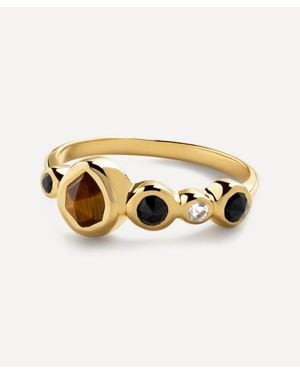 Monica Vinader 18Ct-Plated Vermeil Siren Gemstone Gradient Ring - Metallic