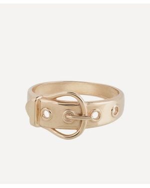 Anna + Nina 14Ct Single Buckle Up Ring - Natural