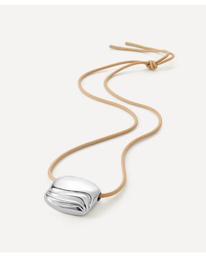 Jenny Bird Plated Rue Rope Necklace - White