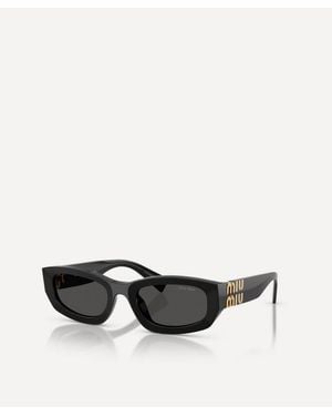 Miu Miu Rectangle Sunglasses - White