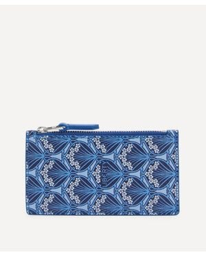 Liberty Iphis Zipped Card Case - Blue