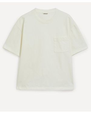 AURALEE Stand-Up T-Shirt - White