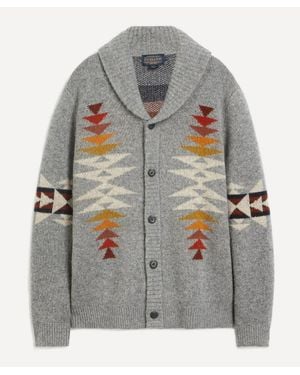 Pendleton Tuscon Shetland Cardigan - Grey