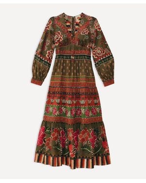 FARM Rio Women's Multicolor Ainika Floral Garden Maxi-dress