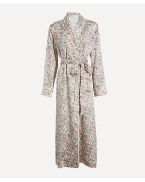 Liberty Silk-Satin Robe - White