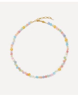 Anni Lu 18Ct-Plated Fleur Bead Necklace - Metallic