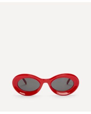 Loewe X Paula's Ibiza Loop Sunglasses - Red