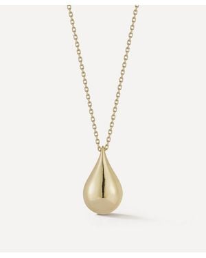 Mateo 14Ct Water Droplet Pendant Necklace - Metallic