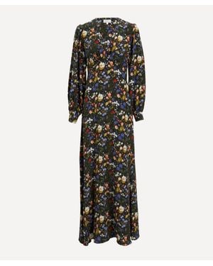 Liberty Silk Soiree Dress - Black