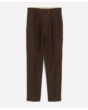 Drake's Heavy Cotton Twill Games Trousers - Brown