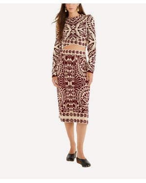 FARM Rio Pineapple Love Knit Top - Red