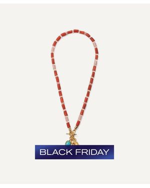 Lizzie Fortunato Plated Sea Charm Necklace - Blue