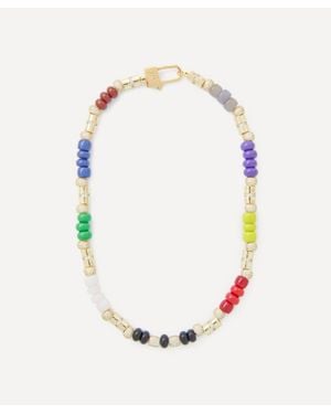 Joolz by Martha Calvo 14Ct-Plated Colore Bead Necklace - Metallic