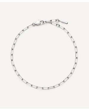 Missoma Platinum-Plated Mini Paperclip Chain Bracelet - Natural