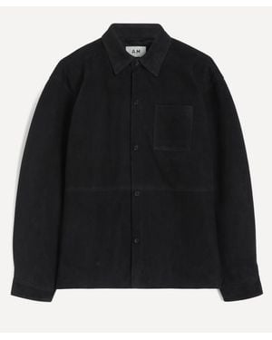 A.m. Suede Overshirt - Black