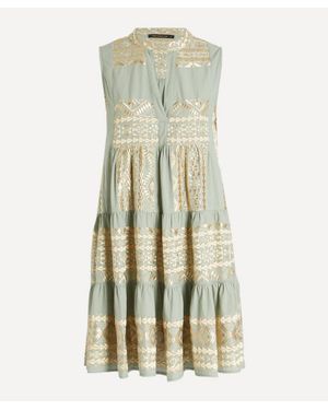 Kori Classic Triangle Sleeveless Short Dress - Green