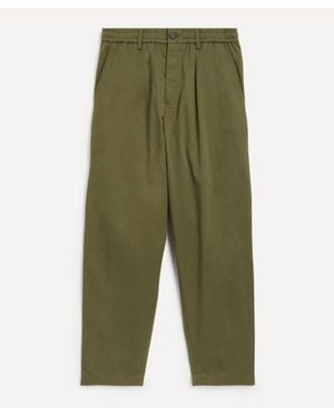 Universal Works Pleated Track Pants - Green