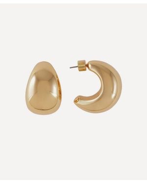 Joolz by Martha Calvo 14Ct-Plated Jordyn Hoop Earrings - White
