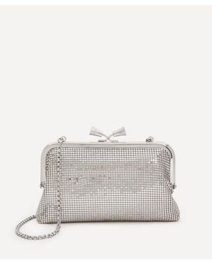 Anya Hindmarch Mesh Maud Tassel Clutch - Grey