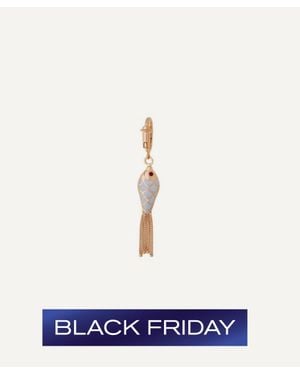 Selim Mouzannar 18Ct Rose Fish For Love Double-Sided Charm - White