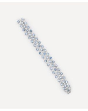 Kojis 14Ct Aquamarine Three Row Bracelet - Metallic
