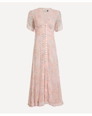 RIXO London Novara Midi Dress - Pink