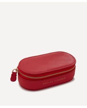 Monica Vinader Mini Oval Jewellery Box - Red