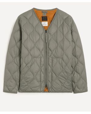Taion Military V-Neck W-Zip Down Jacket - Grey