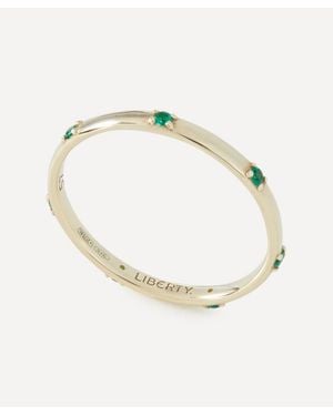 Liberty 9Ct Constellation Lab-Grown Tsavorite Ring - Metallic