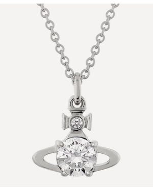 Vivienne Westwood Tone Reina Pendant Necklace - White
