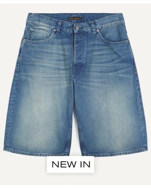 Nudie Jeans Zeb Denim Shorts - Blue