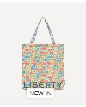 Liberty Poppy Daisy And Empress Cotton Tote Bag - White
