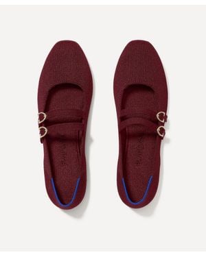Rothy's Double Buckle Mary Janes - Red