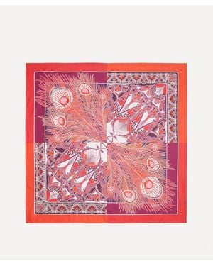Liberty Grayson Perry For Shirley Smith 45X45 Silk Scarf in Red | Lyst