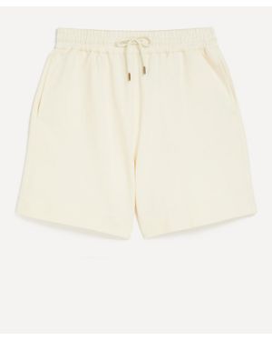 Moncler Cotton Track Shorts - Natural