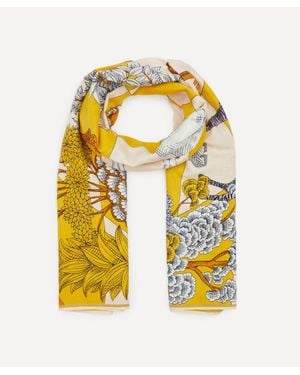 Inoui Edition Magnus Summer Cotton-Silk Scarf - Yellow