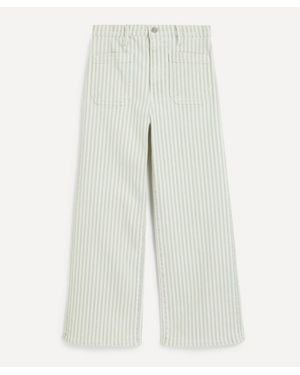 FRAME The Anchor High-Rise Wide Jeans - White