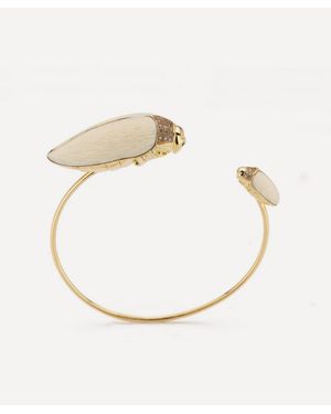 Bibi Van Der Velden 18Ct Scarab Mammoth Bangle Bracelet - White