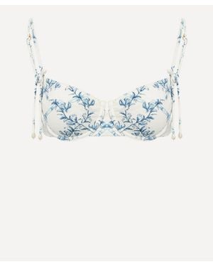 Agua Bendita Sendito Bikini Top - Blue