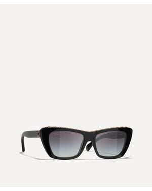 CHANEL Butterfly Sunglasses - Black