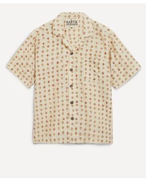 Kartik Research Silk Camp Shirt - Natural