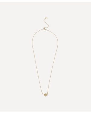Alex Monroe Little Feather Inline Pendant Necklace - White