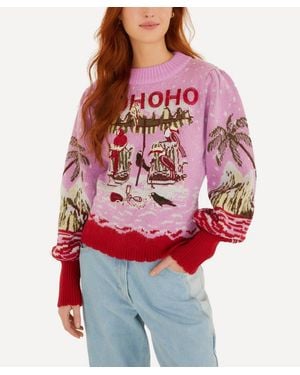 FARM Rio From Sand To Snow Knit Sweater - Red