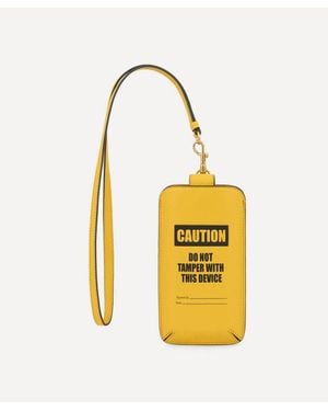 Anya Hindmarch Caution Sunglasses Pouch - Yellow