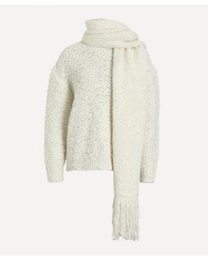 Rag & Bone Luisa Scarf Sweater - White