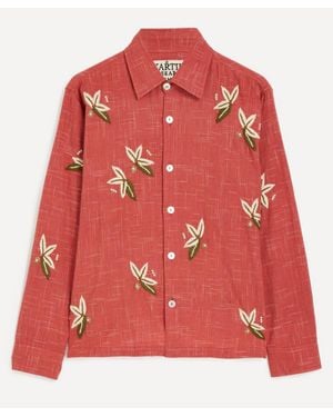 Kartik Research Hand-Embroidered Floral Shirt