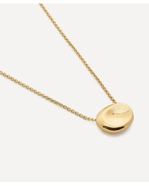 Monica Vinader 18Ct-Plated Vermeil Aria Pendant Necklace - Metallic